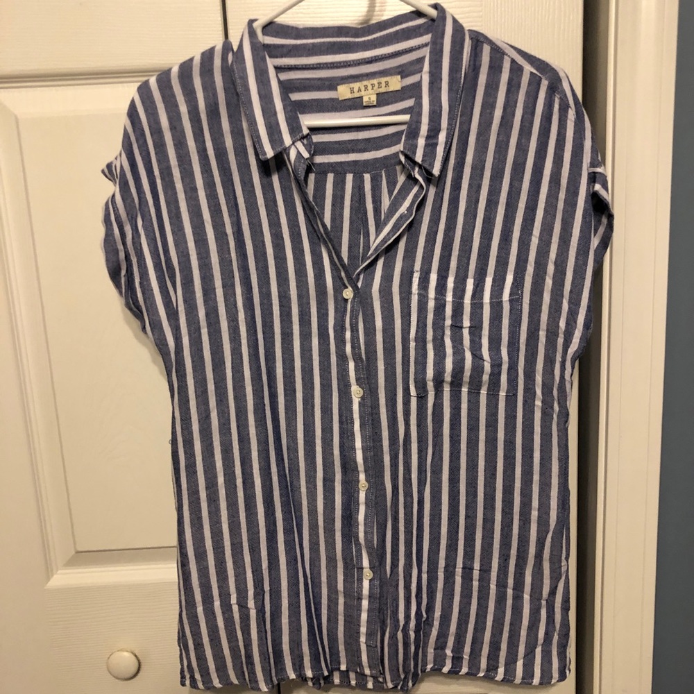 NEVER WORN Francesca’s Striped Top